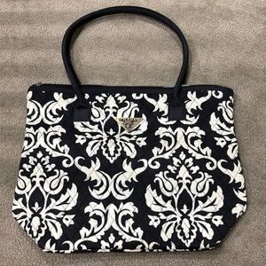 Prada Black and Cream Tote Bag